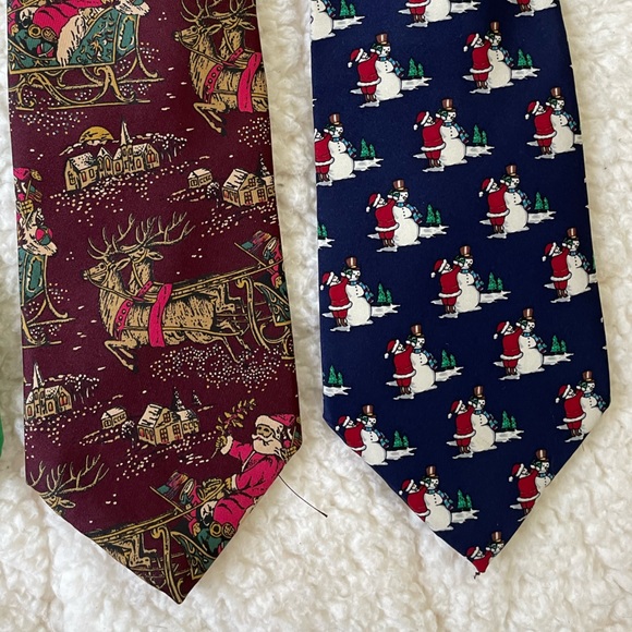 Holiday Tie Set Christmas Winter Fall Pumpkin Irish Shamrock St Patrick’s Day - Picture 4 of 9